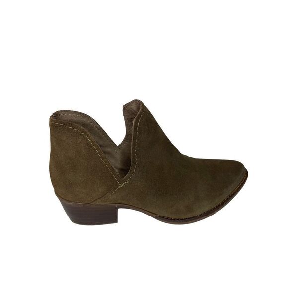 Steve Madden Austin Suede Ankle Boots in Olive Green, Size 6.5 - Picture 1 of 9